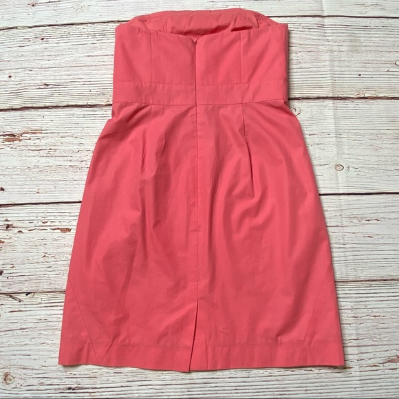 COPY - J. Crew Strawberry Pink Strapless Dress Sz 4 - Picture 10 of 15